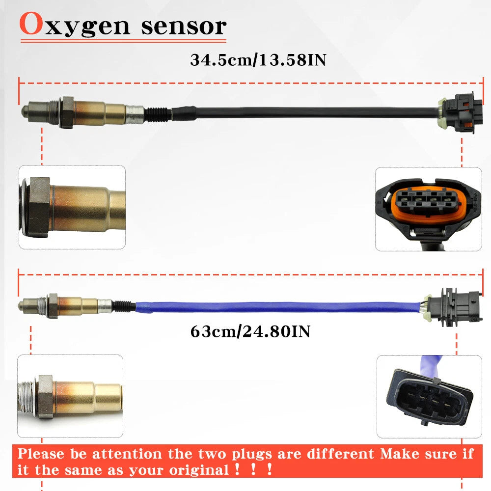 2Pcs O2 Oxygen Sensor for Chevrolet Cruze 1.4L (2011–2015)