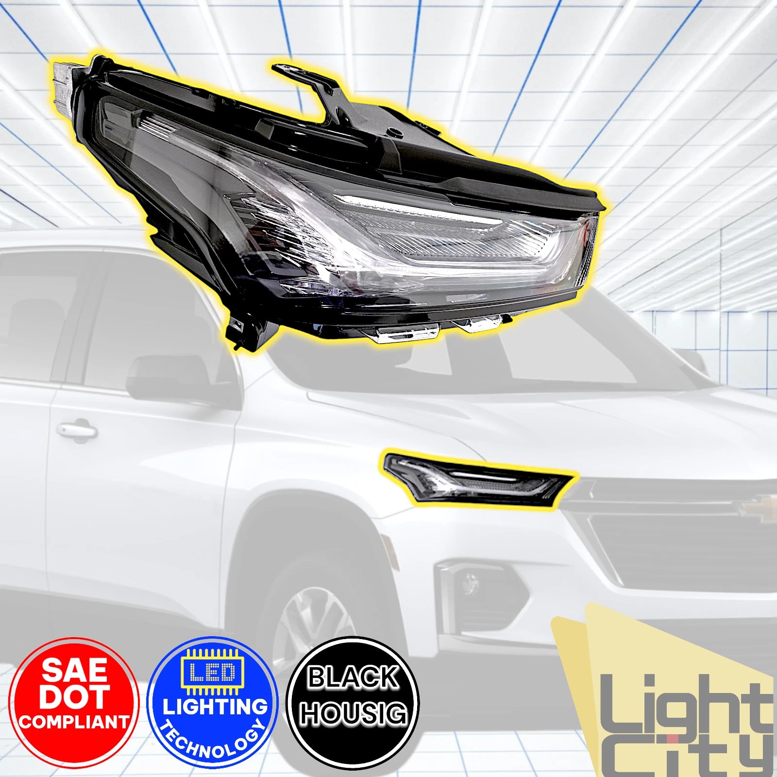 LED DRL & Turn Signal Light for Chevy Traverse (2022–2024)
