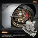 Rear Brake Calipers with Bracket for Ford EcoSport (2018-2020) & Focus (2012-2018)
