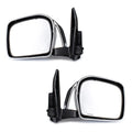 Side Mirror Manual Chrome Pair Fits Toyota Hilux Tiger D4D Pickup 1998-04 D06