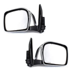 Side Mirror Manual Chrome Pair Fits Toyota Hilux Tiger D4D Pickup 1998-04 D06