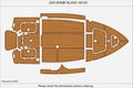 EVA Foam Teak Deck Floor Mat for Bomb Island 160 SC (2023)