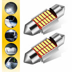 2X LED Festoon Interior Dome Light Bulb for Universal Vehicles (31MM)