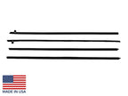 Door Window Felt Beltline Weatherstrip Kit for Ford Mustang Fastback (1969–1970)