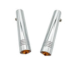 Chrome Metal Amber Toggle Switch Extension for Peterbilt 2-1/4in (1997–2024)