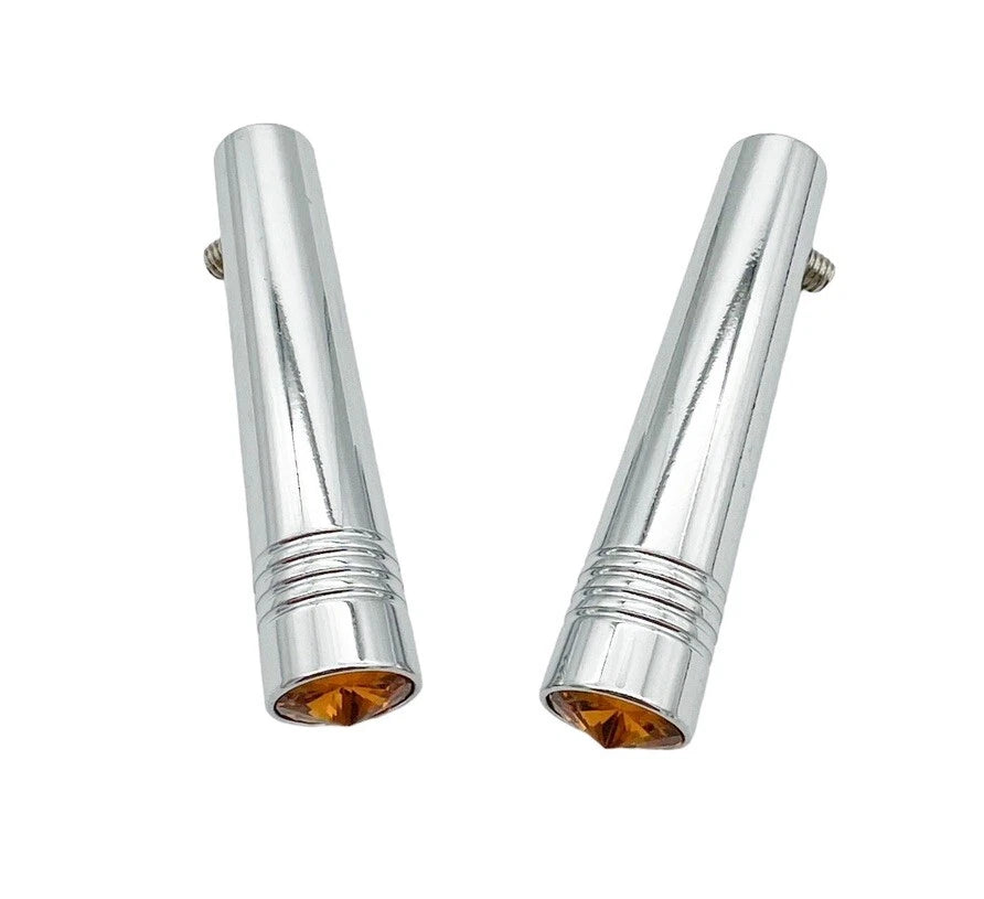 Chrome Metal Amber Toggle Switch Extension for Peterbilt 2-1/4in (1997–2024)