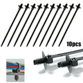 10Pcs Fir Tree Push-In Releasable Wiring Cable Zip Tie Wrap for Car/Boat