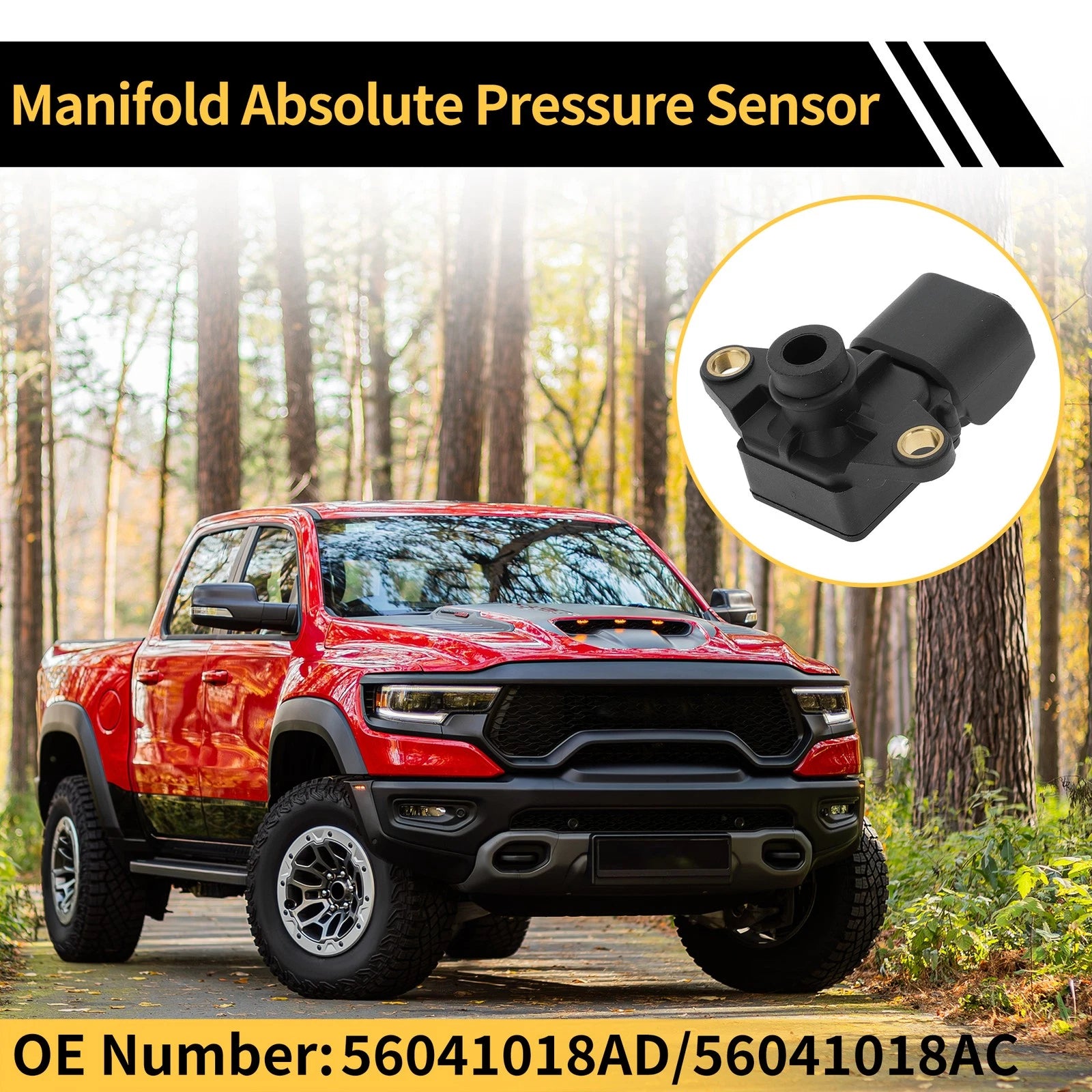 Manifold Absolute Pressure Sensor for Ram 1500 (2011–2013) No. 56041018AD/AC