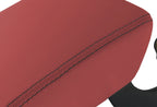 Leather Console Lid Armrest Cover for Audi A5 S5 (2008–2017) Red Black Stitch