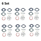 Set of 6 Carburetor Repair Kits for Briggs & Stratton (696146, 696147)