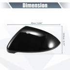 Pair Rearview Mirror Cover Cap Gloss Black for Volkswagen Golf MK7 (2013–2020)