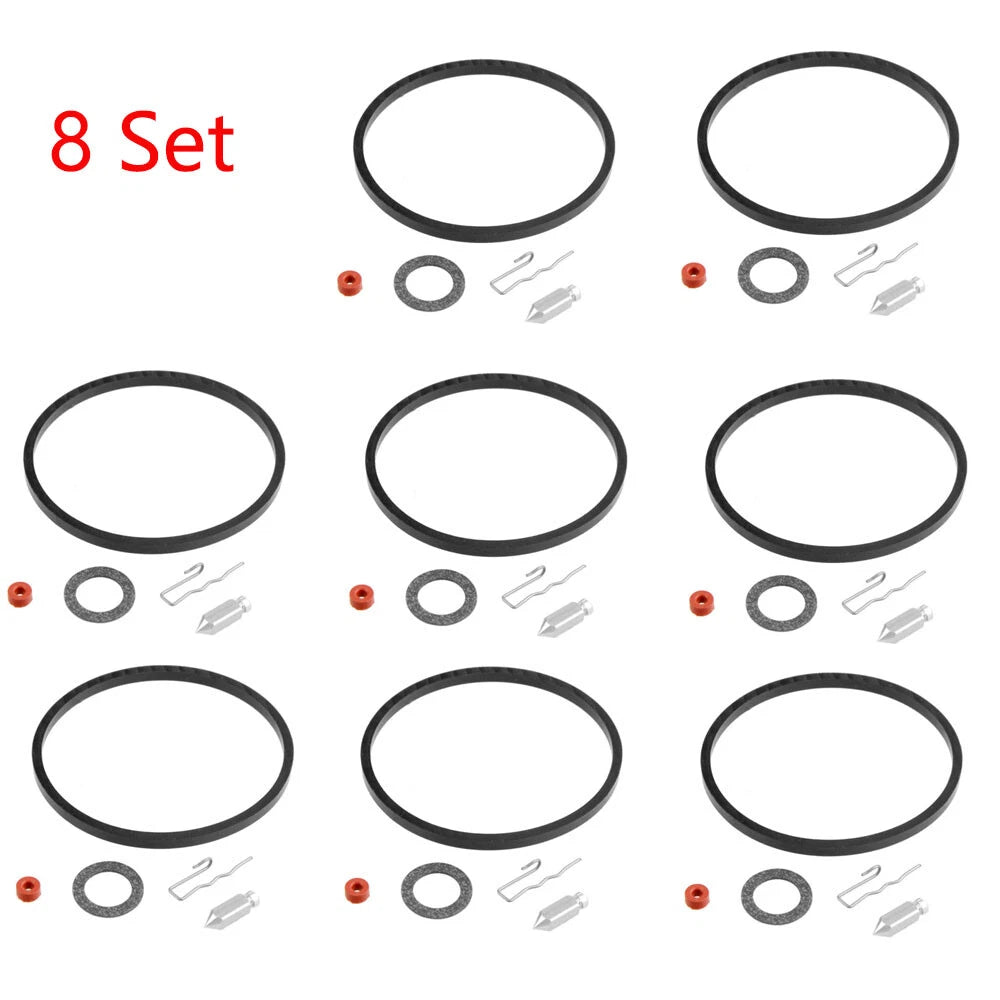 Set of 8 Carburetor Needle Seat Repair Kit for Tecumseh 631021 631021A 621021B