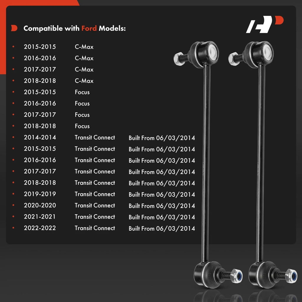 2X Front Sway Stabilizer Bar Links for Ford Focus C-Max (2012-2019)