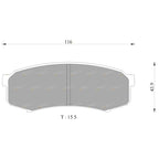 Rear Disc Brake Pads Set for Landcruiser VDJ76R VDJ78R VDJ79R (2007–2013)