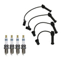 Denso 7mm Wire Set & 4 Iridium Power Spark Plugs for Mazda B2300 (1994–2006)