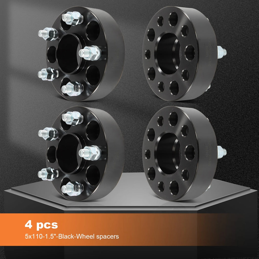 4X 1.5" 5x110 Wheel Spacers 12x1.5 for Saturn Ion L100 L200 L300 Pontiac G6 G5