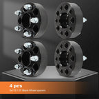 4X 1.5" 5x110 Wheel Spacers 12x1.5 for Saturn Ion L100 L200 L300 Pontiac G6 G5