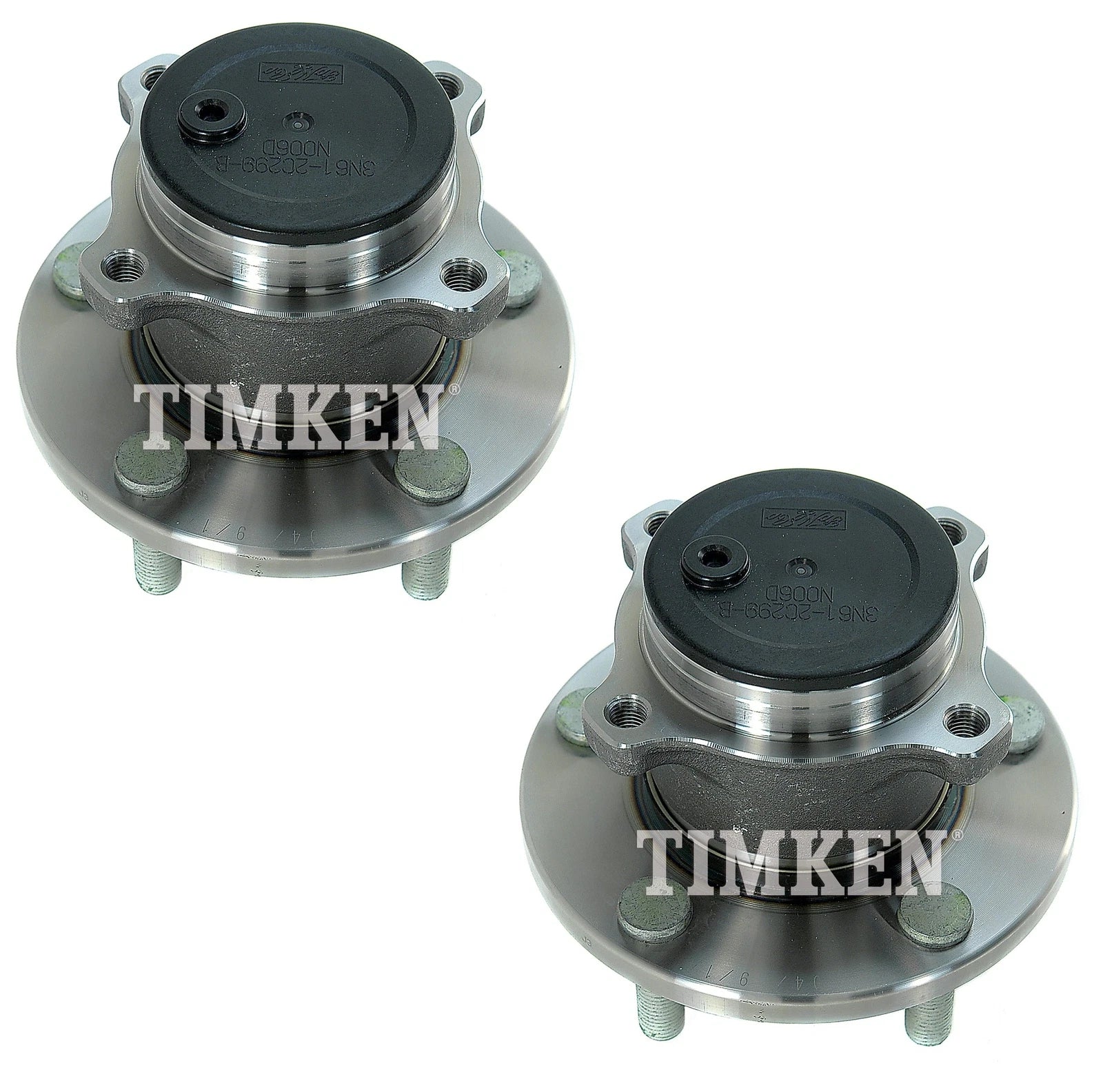 Set of 2 Rear Timken Wheel Bearing and Hub Kits for Mazda 3 (2004–2008)