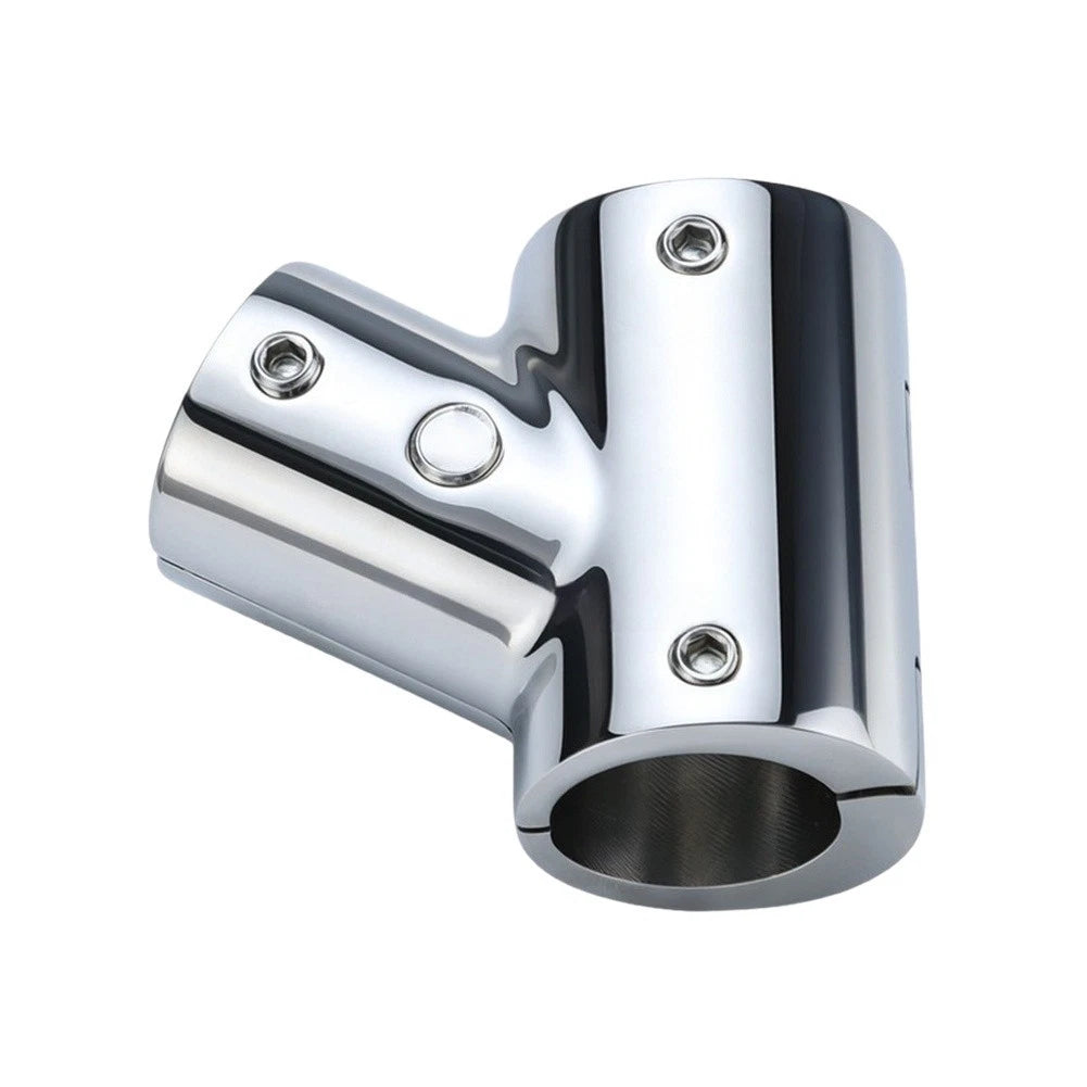 316 Stainless Steel Marine Tee Clamp Fitting 60 Degree for 22mm 25mm Pipes