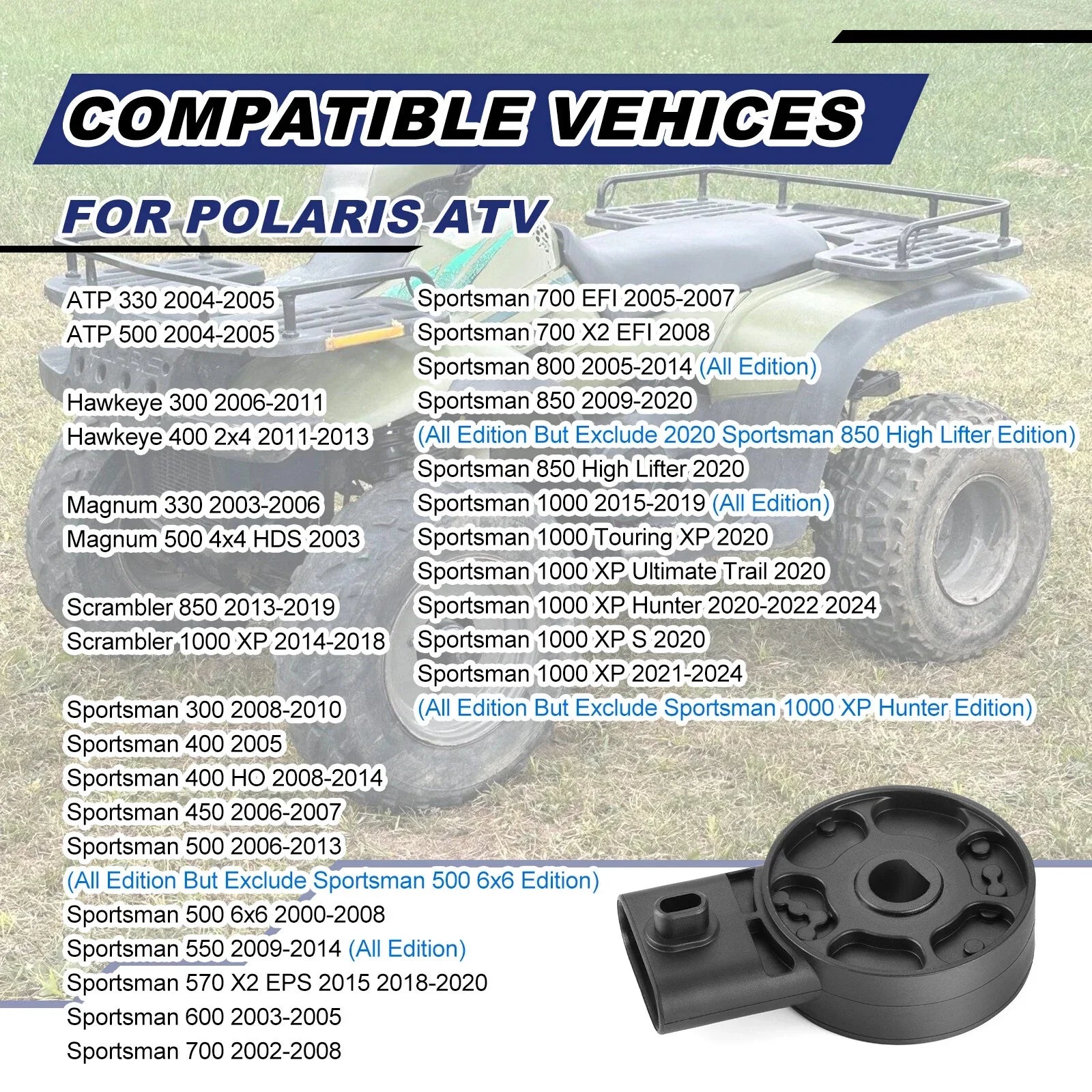 Rotary Gearcase Switch 6 Pin for Polaris ATV