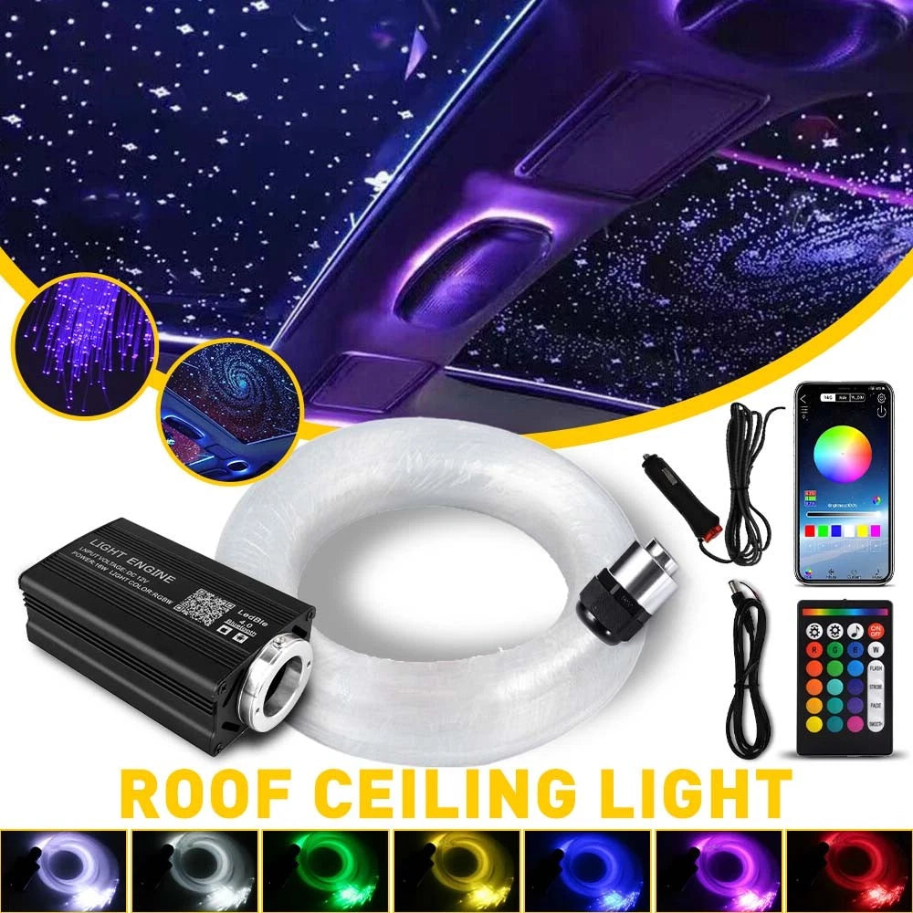 500pc Fiber Optic Star Light Kit for Car Home Roof Ceiling w/Remote