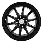 Set of 4 Matt Black Wheel Rims 16x7 inch 4x100/114.3 PCD 38mm Offset