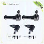 Set of 4 Suspension Front Ball Joints Tie Rod Ends for Chevrolet Equinox (2005–2007)