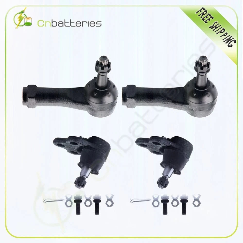 Set of 4 Suspension Front Ball Joints Tie Rod Ends for Chevrolet Equinox (2005–2007)
