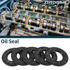 Set of 5 Oil Seal Rotary Shaft Seal NBR Rubber 35x62x5mm