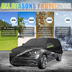 Waterproof Full Car Cover for Dodge Durango 2011-2023 with Zipper