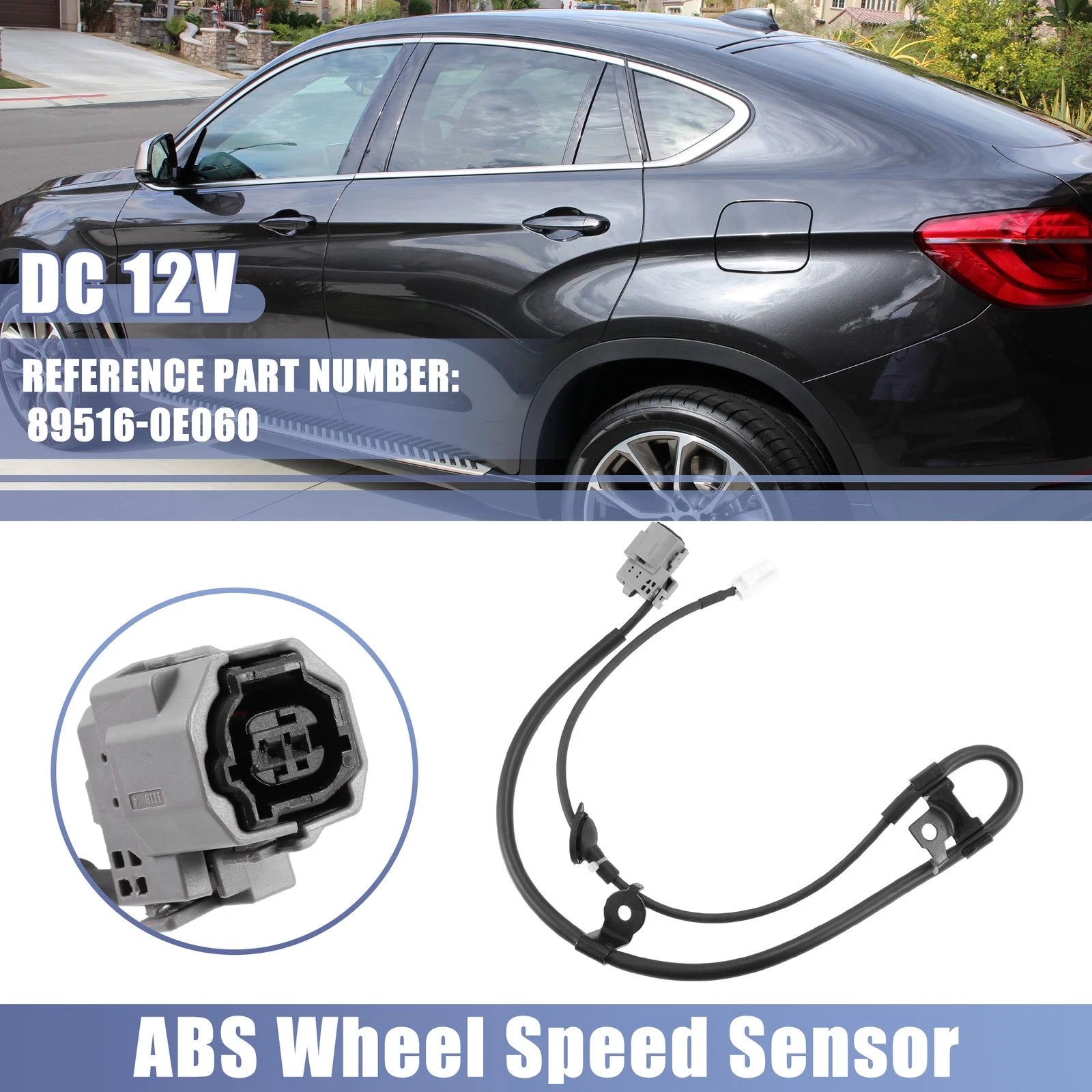 ABS Wheel Speed Sensor Rear Right 89516-0E060 for Toyota Highlander (2009–2013)