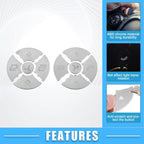 10 Pcs Steering Wheel Button Cover Sticker for Mercedes-Benz R Class (2006–2017)
