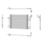 Replacement A/C Condenser w Built-In Drier for 2009–2010 Mazda Mazda 6