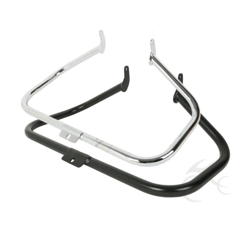 1 1/4 Chrome/Black Highway Engine Guard Crash Bar for Harley Softail (2007–2023)