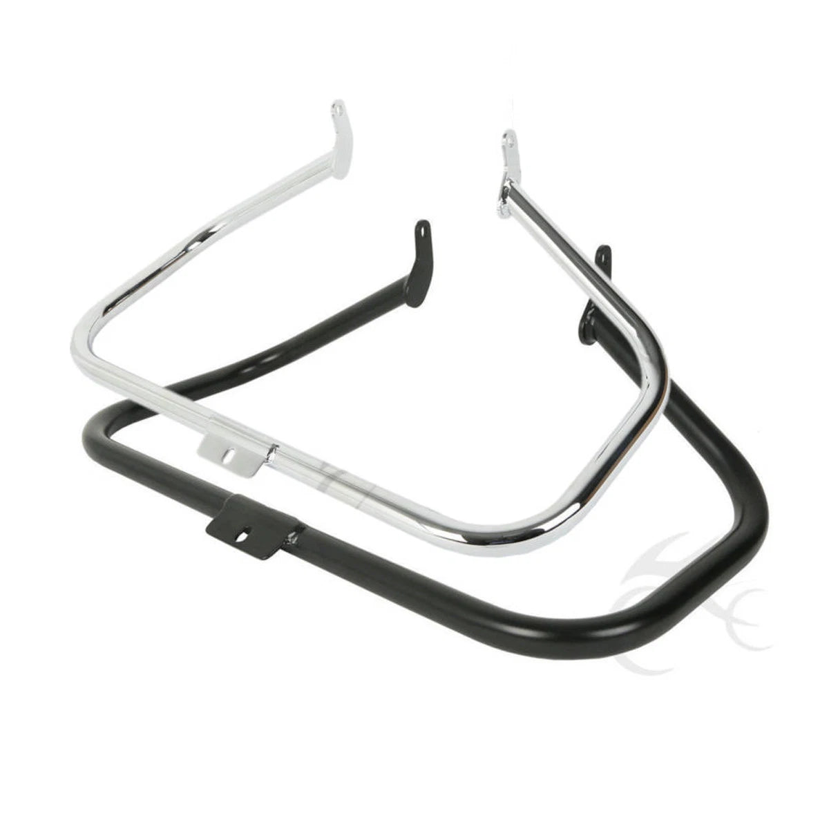 1 1/4 Chrome/Black Highway Engine Guard Crash Bar for Harley Softail (2007–2023)