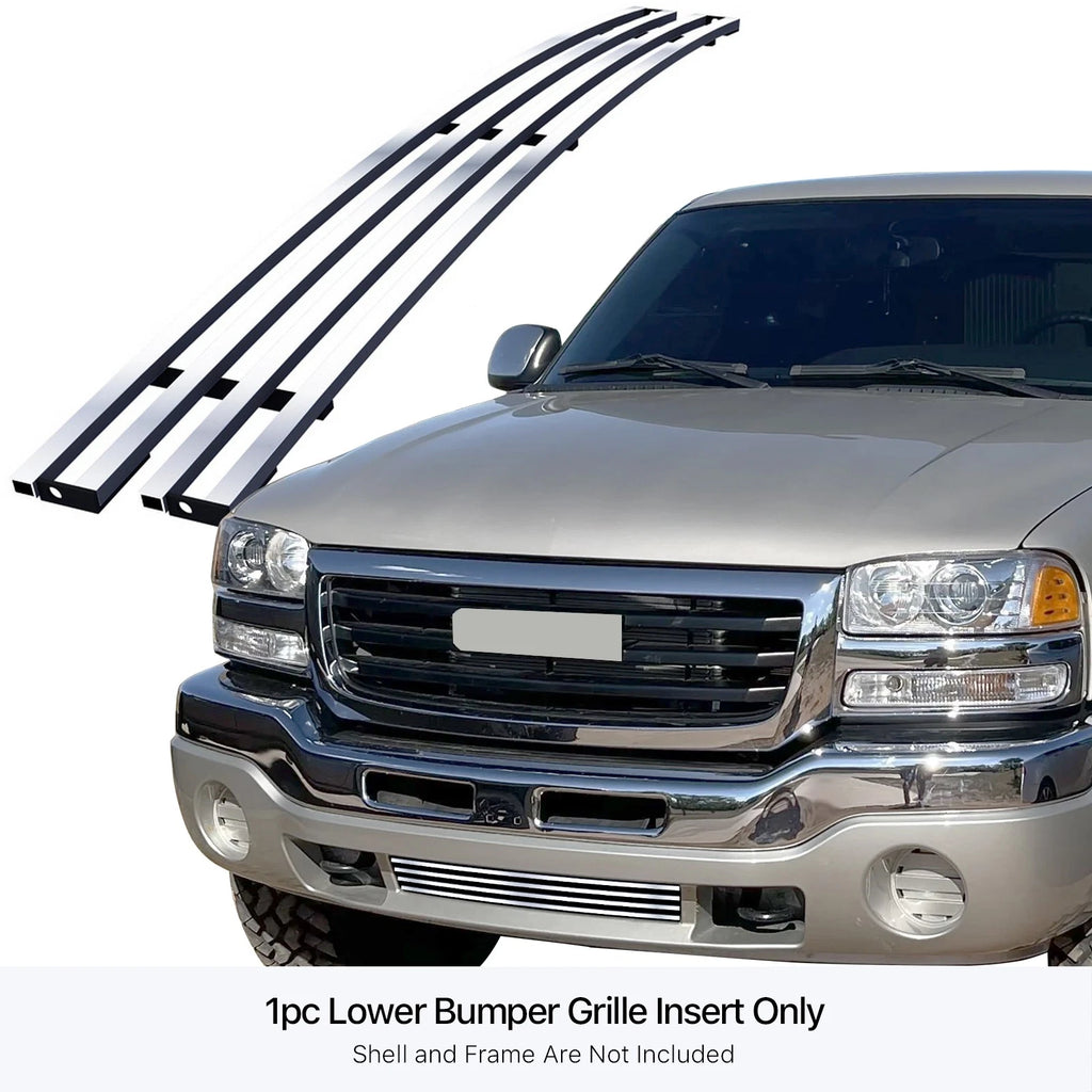 Stainless Bumper Billet Grille for GMC Sierra 1500/2500HD/3500 (2003-2006)