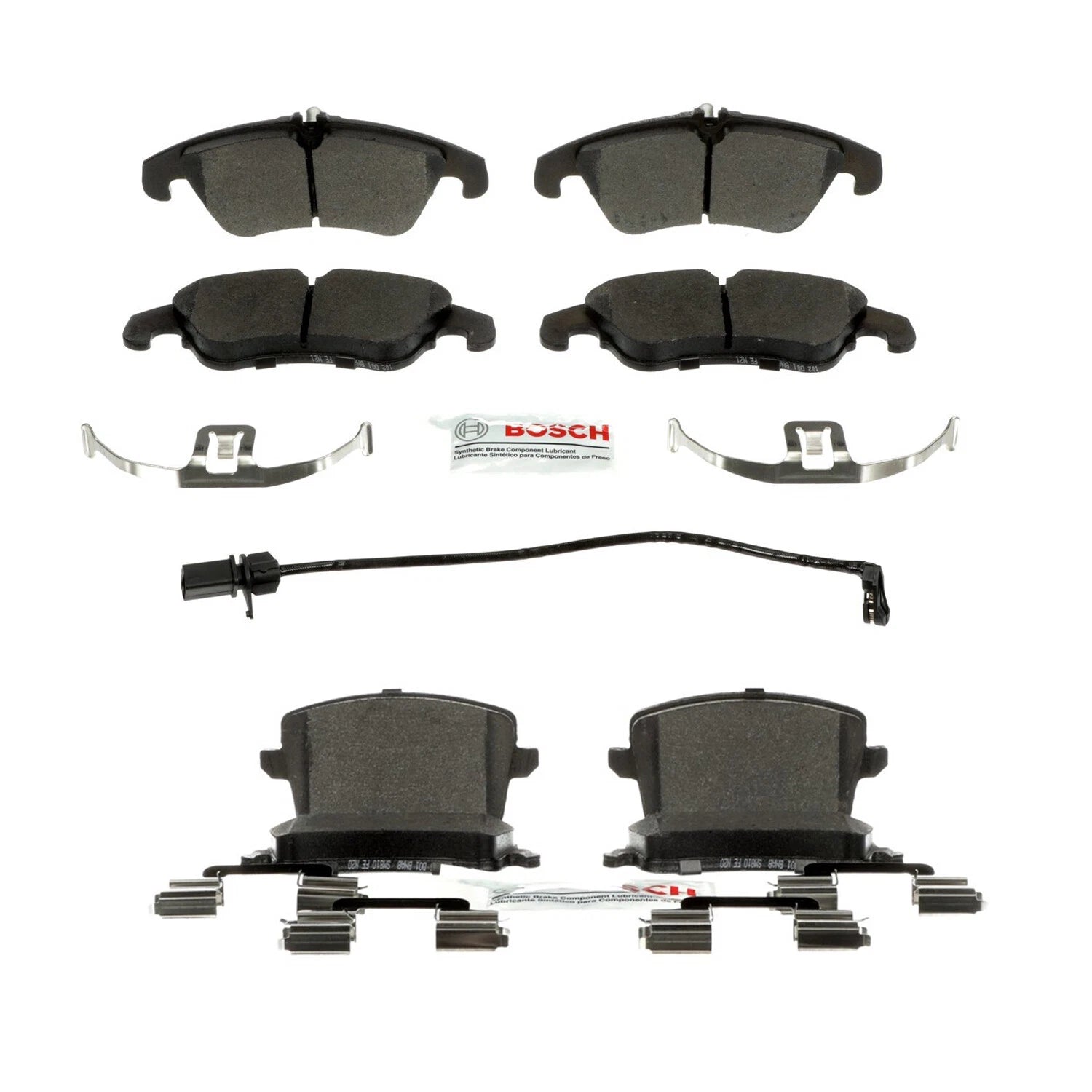 Bosch Semi-Metallic Disc Brake Pad Kit for Audi A4 A5 Allroad Q5 S4 S5 (2008–2020)
