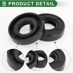 Set of 5 Oil Seal Ring for Rotary Shaft 15x30x7mm NBR Rubber