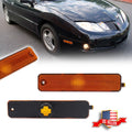 2X Amber Lens Front Fender Side Marker Lights for Pontiac Sunfire (2000–2005)