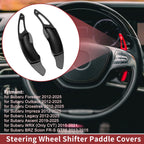 1 Pair Black Aluminum Alloy Steering Wheel Paddles for Subaru Outback (2012–2025)