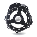 Black CNC Left Engine Magneto Cover w/ Gasket for Suzuki GSX-S1000 (2017–2024)
