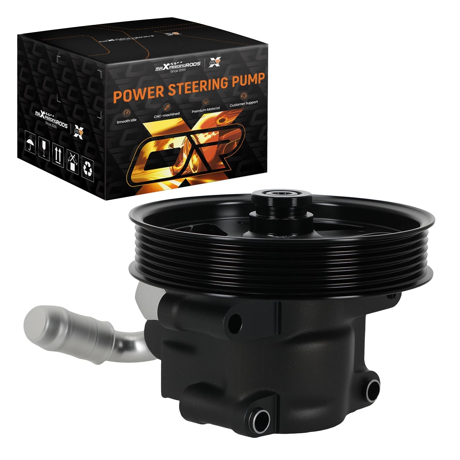 Power Steering Pump w/ Pulley for Ford Explorer, Mercury Mountaineer (2006–2010)