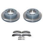 DuraGo Rear Rotors & Akebono ProACT Ceramic Brake Pads Kit for Express 3500 (2003–2021)