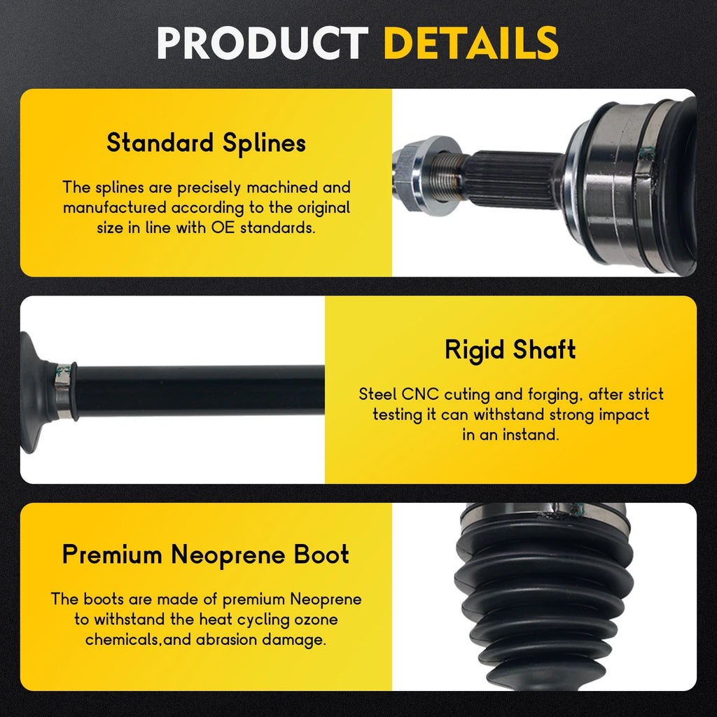 CV Axle Shaft Assembly for Honda Accord (2013–2014) Front Left