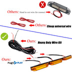 3X Amber Lens LED Grille Lights Kit for Toyota FJ Cruiser (2007–2014)