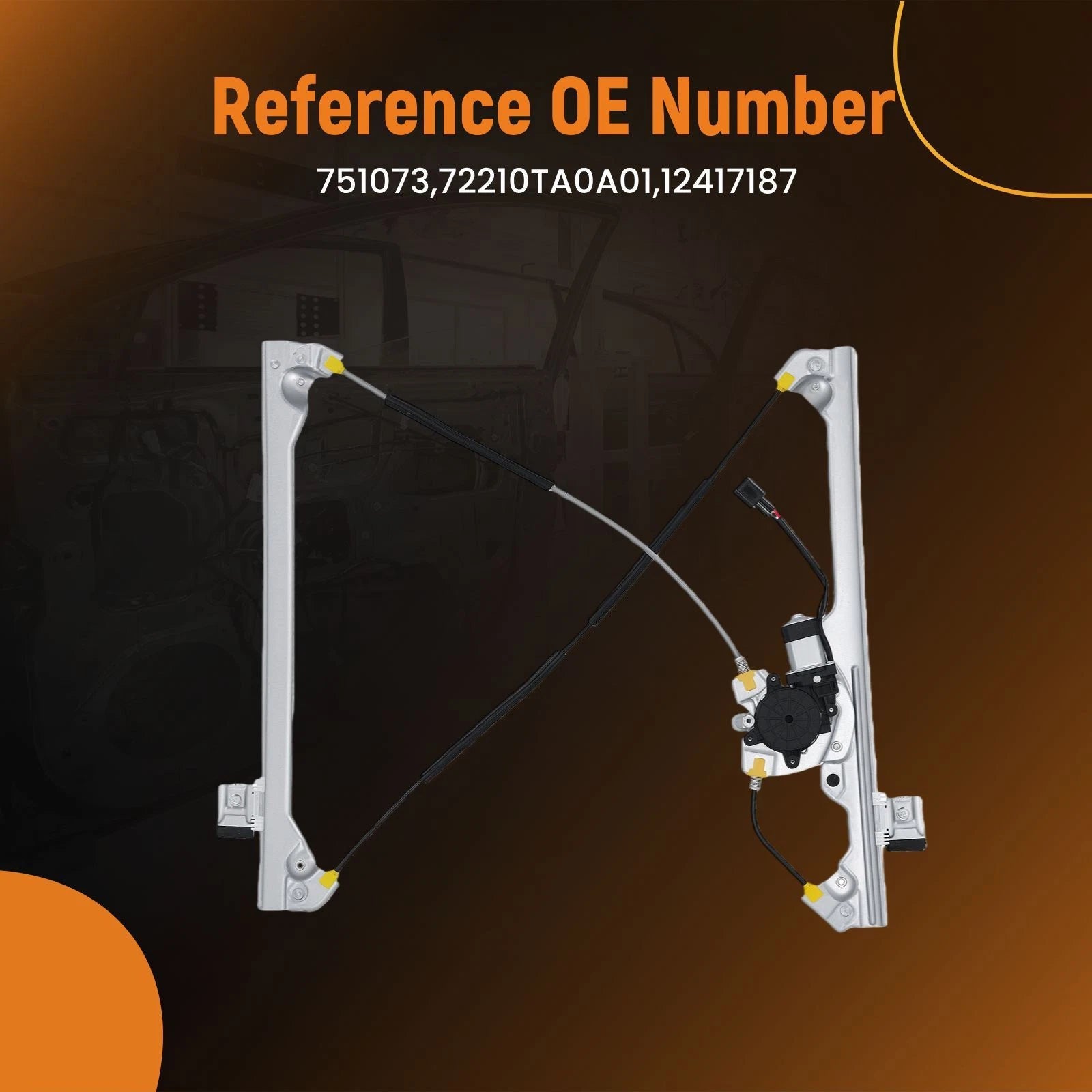 Front Right Power Window Regulator & Motor for Honda Accord (2008-2012)
