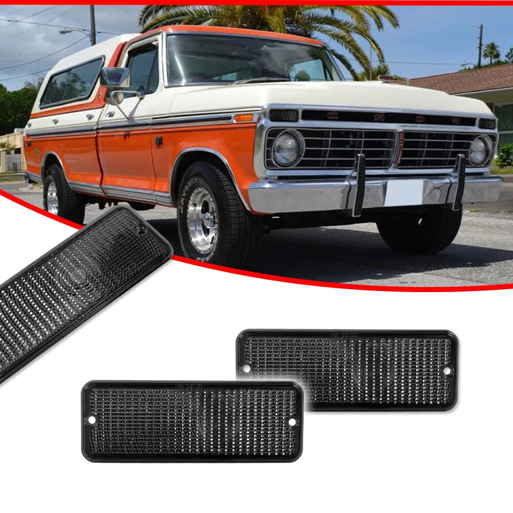 Front Bumper Smoke Signal Light Lens for Ford F-100 (1974–1977)