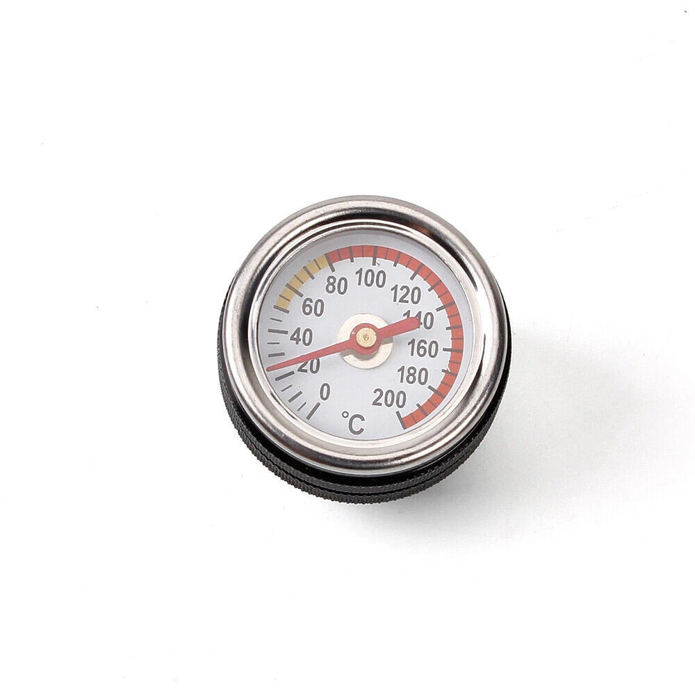 Oil Temperature Gauge Filler Cap for Motorcycle (0-200 Celsius)