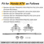 Rear Axle Shaft Wheel Hub for Honda TRX420FA1 TRX420FA2 (2014–2021)