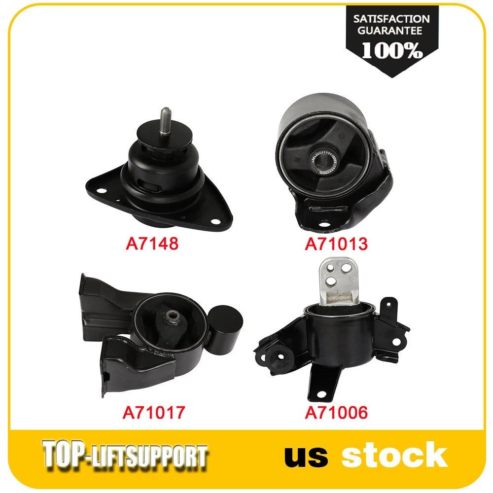 Set of 4 Engine Motor Mounts for Kia Forte Koup (2010–2013)